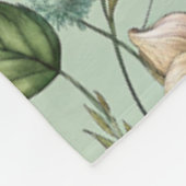 Mooie giftige bloemblaadjes fleece deken (Hoek)