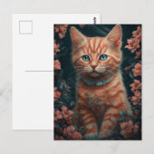 Mooie Ginger Kitten Briefkaart (Voorkant / Achterkant)