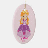 Mooie Ginger Prinses Kerst Ornament (Rechts)
