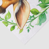 Mooie Giraffe Dier & Sinaasappel Bloem Decoupage Tissuepapier (Detail)