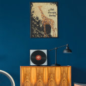 Mooie Giraffe Dierenkunst Poster