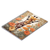 Mooie Giraffe en Gerbera Daisy Flowers Notitieboek (Linkerzijde)