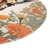 Mooie Giraffe en Gerbera Daisy Flowers Snijplank (Hoek)