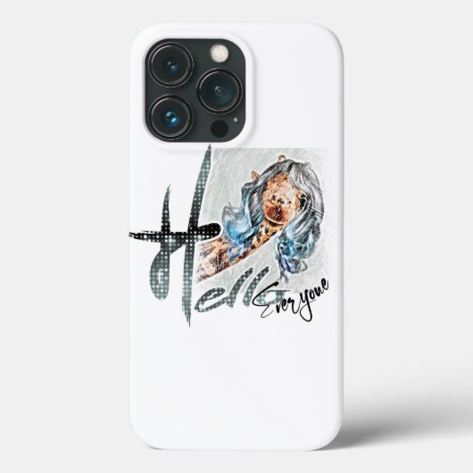 Mooie giraffe grappige iPhone/iPad-draagtas Case-Mate iPhone Case (Achterkant)