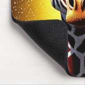Mooie Giraffe met een gouden glitter Muismat (Hoek)