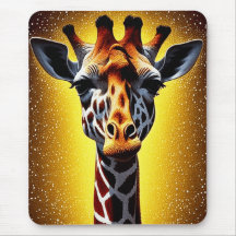Mooie Giraffe met een gouden glitter