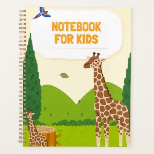 Mooie Giraffe Notitieboek voor Kinderen – Leuke Di (Voorkant)