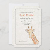 Mooie Giraffe uitnodiging (Voorkant)