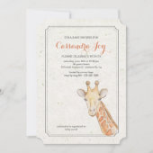 Mooie Giraffe uitnodiging (Voorkant)