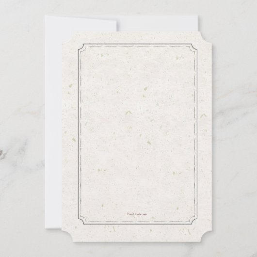 Mooie Giraffe uitnodiging (Achterkant)