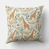 Mooie Giraffe Watercolor Patroon Kussen (Achterkant)