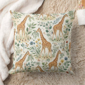 Mooie Giraffe Watercolor Patroon Kussen (Deken)