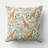 Mooie Giraffe Watercolor Patroon Kussen (Voorkant)