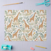 Mooie Giraffe Watercolor Patroon Tissuepapier (Craft)