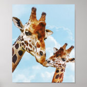 Mooie Giraffen Babykamer Poster (Voorkant)