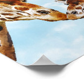 Mooie Giraffen Kinderkamer Poster (Hoek)