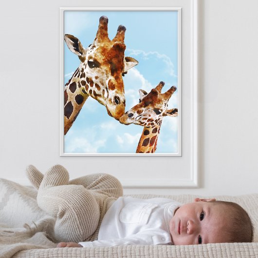 Mooie Giraffen Kinderkamer Poster