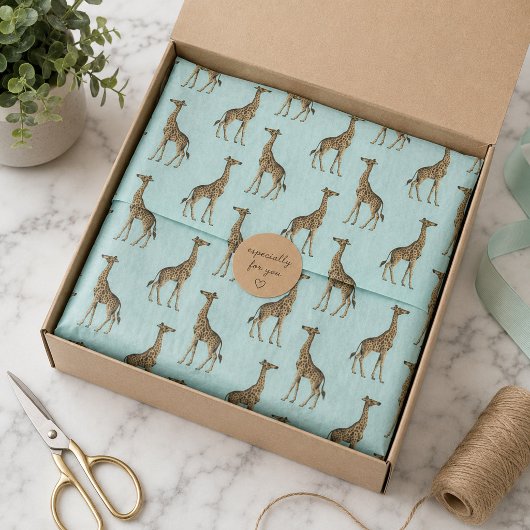 Mooie Giraffen Tissuepapier