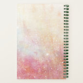 Mooie Girl Deer Lovely Floral Illustration Notitieboek (Achterkant)