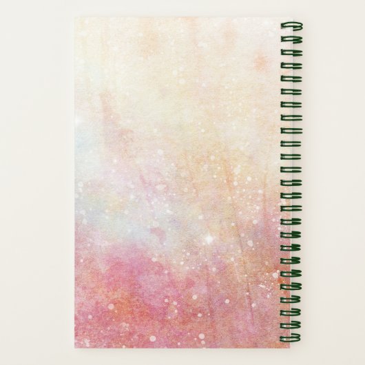 Mooie Girl Deer Lovely Floral Illustration Notitieboek (Achterkant)