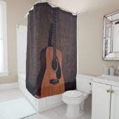 Mooie gitaar douchegordijn (In situ)