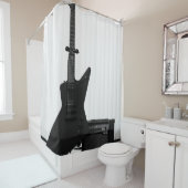Mooie gitaar douchegordijn (In situ)