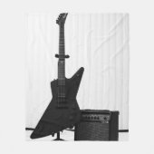 Mooie gitaar fleece deken (Voorkant)