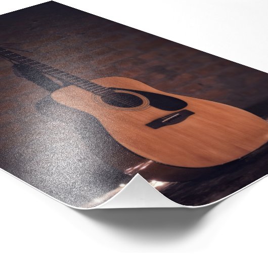 Mooie gitaar foto afdruk (Hoek)