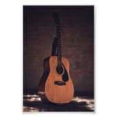 Mooie gitaar foto afdruk (Voorkant)
