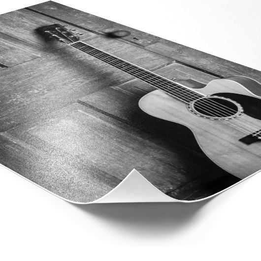 Mooie gitaar foto afdruk (Hoek)