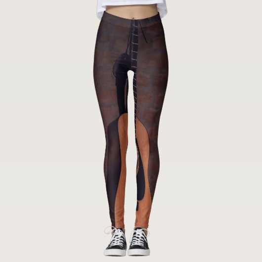 Mooie gitaar leggings (Voorkant)