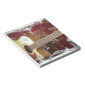 Mooie  gitaar met een Afrikaans motief Notitieblok (Schuin)