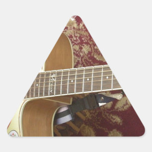 Mooie gitaar met een Afrikaans motief Sticker