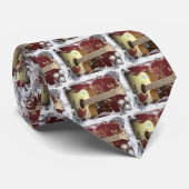 Mooie  gitaar met een Afrikaans motief Stropdas (Opgerold)