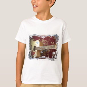 Mooie  gitaar met een Afrikaans motief T-shirt