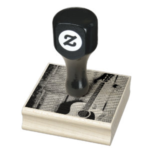 Mooie gitaar rubberstempel