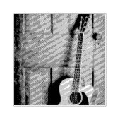 Mooie gitaar rubberstempel (Afrduk)