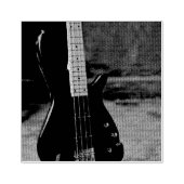 Mooie gitaar rubberstempel (Afrduk)