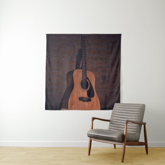 Mooie Gitaar Wandkleed (In situ)