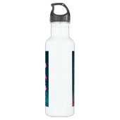 Mooie glam moederdag bloemen waterfles  (Achterkant)