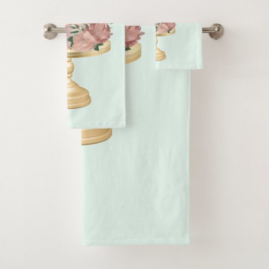 Mooie glanzende Glam Party Cake Bad Handdoek (Insitu)