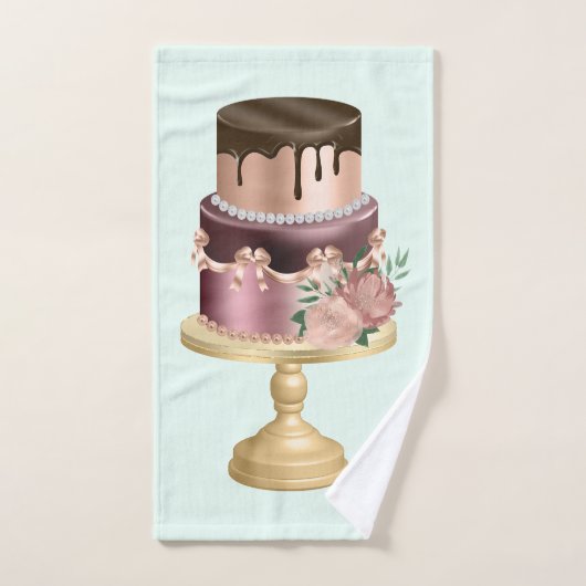 Mooie glanzende Glam Party Cake Bad Handdoek (Handdoek)