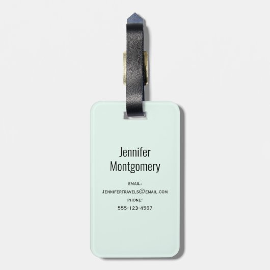 Mooie glanzende Glam Party Cake Bagagelabel (Achterkant verticaal)