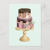 Mooie glanzende Glam Party Cake Briefkaart (Voorkant)