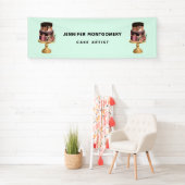 Mooie glanzende Glam Party Cake Business Spandoek (Insitu)