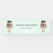 Mooie glanzende Glam Party Cake Business Spandoek (Horizontaal)