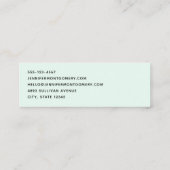 Mooie glanzende Glam Party Cake Mini Visitekaartje (Achterkant)