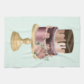 Mooie glanzende Glam Party Cake Theedoek (Horizontaal)