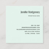 Mooie glanzende Glam Party Cake Vierkante Visitekaartje (Achterkant)