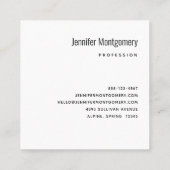 Mooie glanzende Glam Party Cake Vierkante Visitekaartje (Achterkant)